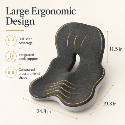 Ergonomic Seat & Back Support Cushion