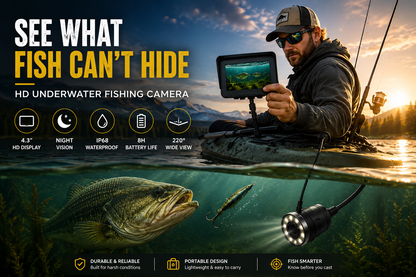 AquaVision HD Wireless Underwater Fishing Camera with Real-Time Wi-Fi Viewing