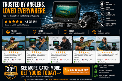 AquaVision HD Wireless Underwater Fishing Camera with Real-Time Wi-Fi Viewing