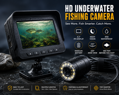 AquaVision HD Wireless Underwater Fishing Camera with Real-Time Wi-Fi Viewing