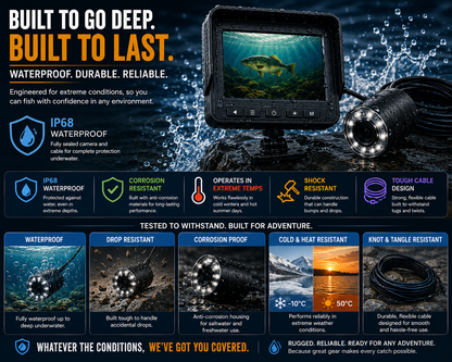 AquaVision HD Wireless Underwater Fishing Camera with Real-Time Wi-Fi Viewing
