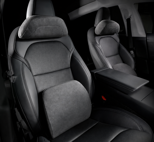 Premium Ergonomic Car Neck & Lumbar Support Cushion Set